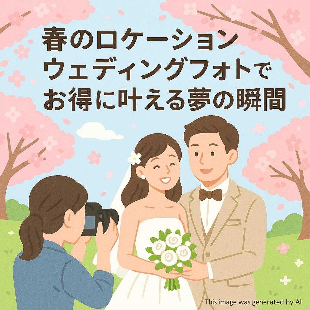 春のロケーションウェディングフォトでお得に叶える夢の瞬間