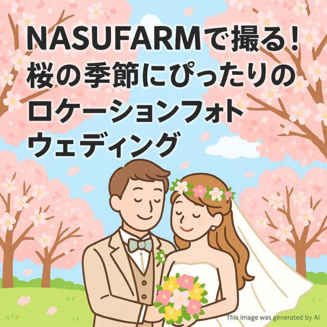 NASUFARMで撮る！桜の季節にぴったりのロケーションフォトウェディング