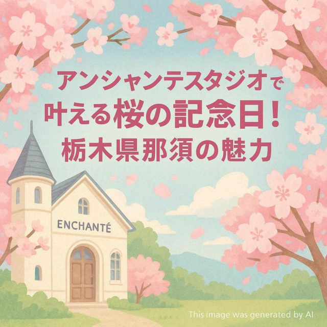 アンシャンテスタジオで叶える桜の記念日！栃木県那須の魅力