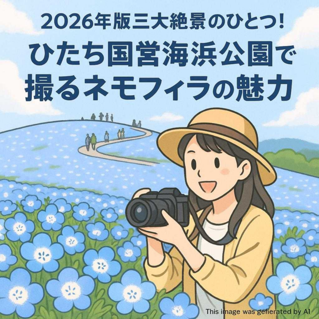 2026年版三大絶景のひとつ！ひたち国営海浜公園で撮るネモフィラの魅力