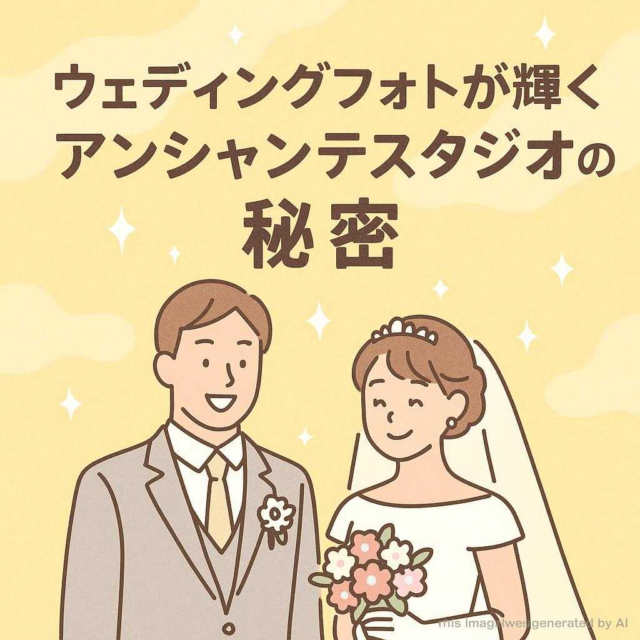 ウェディングフォトが輝くアンシャンテスタジオの秘密