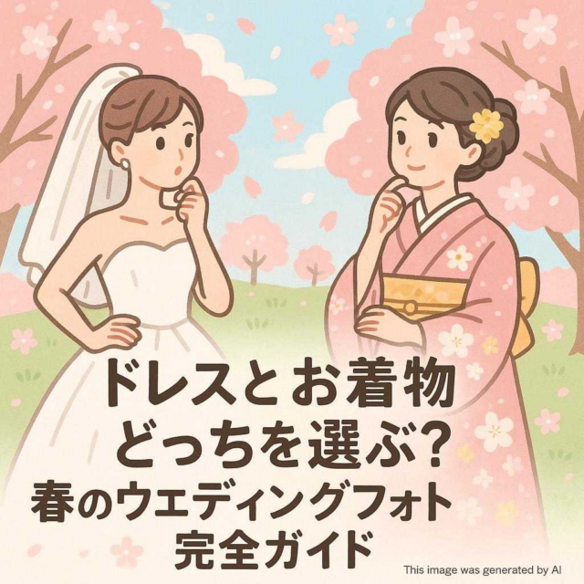 ドレスとお着物どっちを選ぶ？春のウェディングフォト完全ガイド