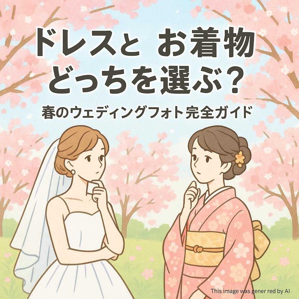 ドレスとお着物どっちを選ぶ？春のウェディングフォト完全ガイド