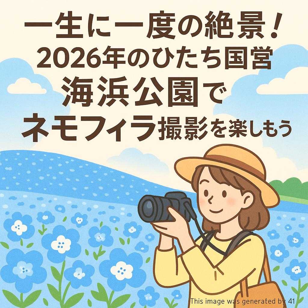 一生に一度の絶景！2026年のひたち国営海浜公園でネモフィラ撮影を楽しもう