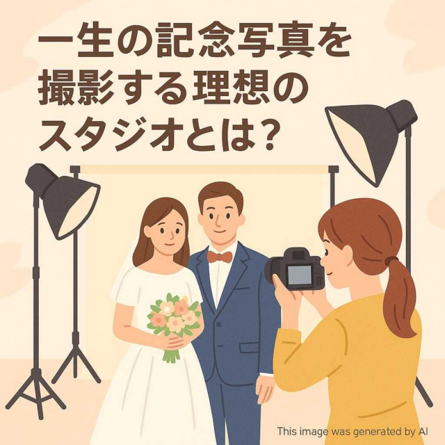 一生の記念写真を撮影する理想のスタジオとは？