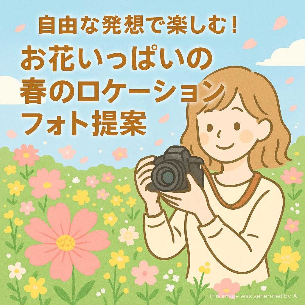 自由な発想で楽しむ！お花いっぱいの春のロケーションフォト提案