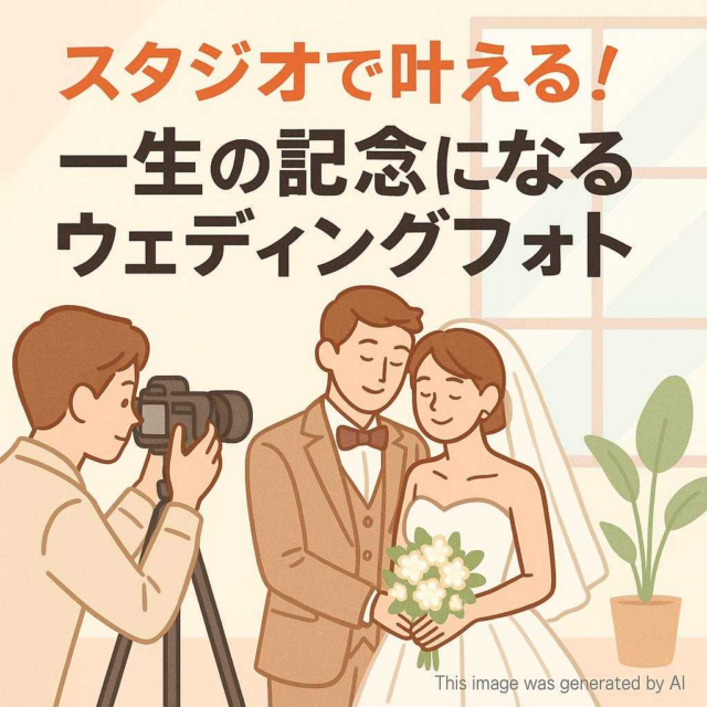 スタジオで叶える! 一生の記念になるウェディングフォト