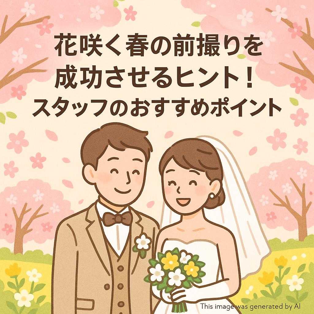 花咲く春の前撮りを成功させるヒント!スタッフのおすすめポイント