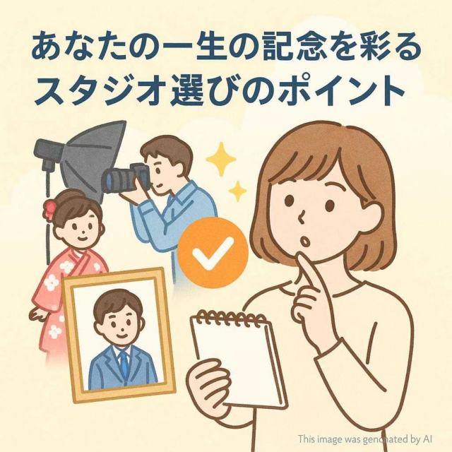 あなたの一生の記念を彩るスタジオ選びのポイント