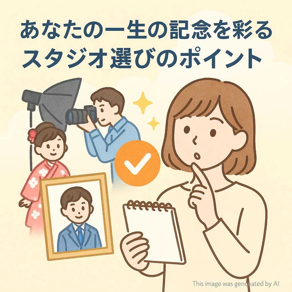 あなたの一生の記念を彩るスタジオ選びのポイント
