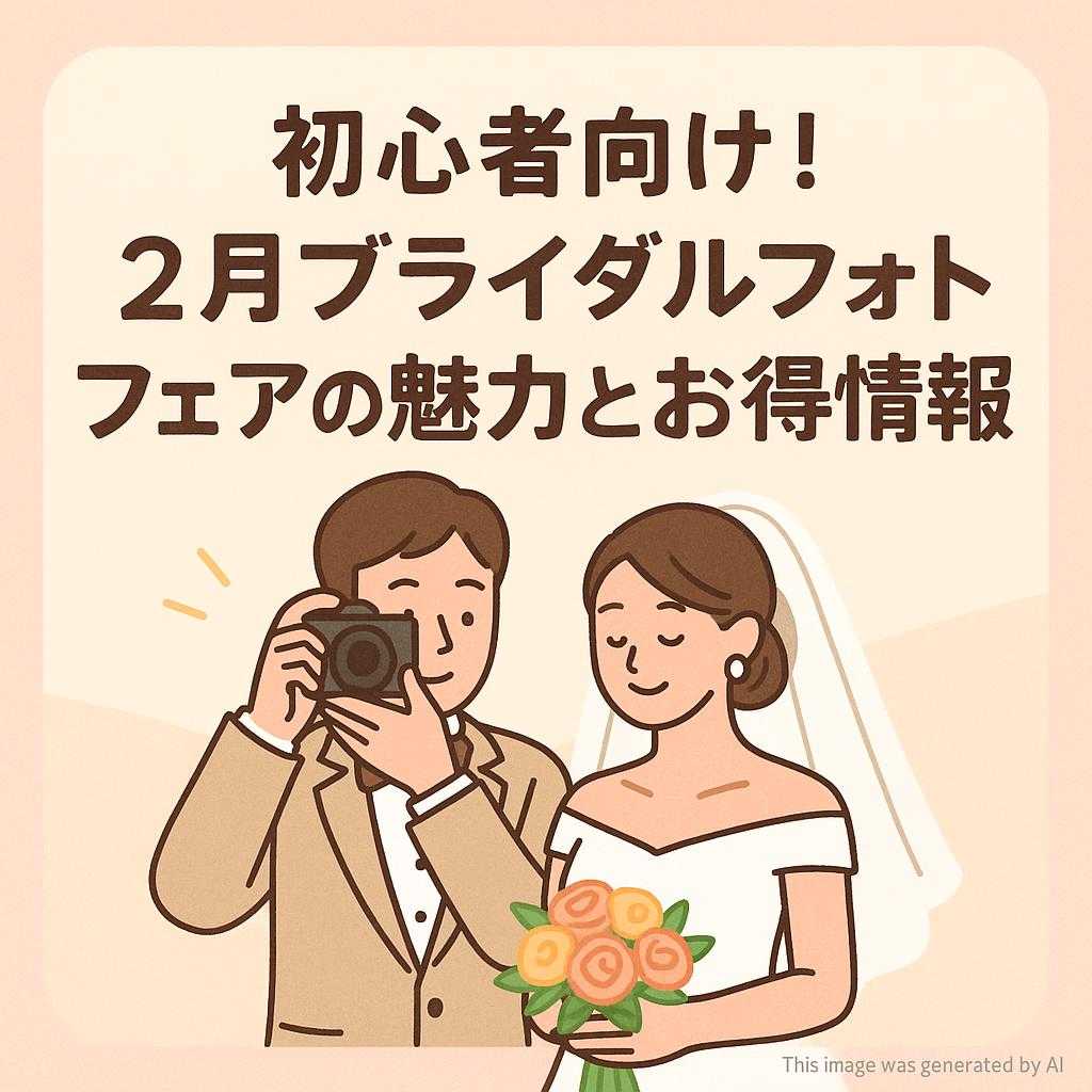 初心者向け！２月ブライダルフォトフェアの魅力とお得情報