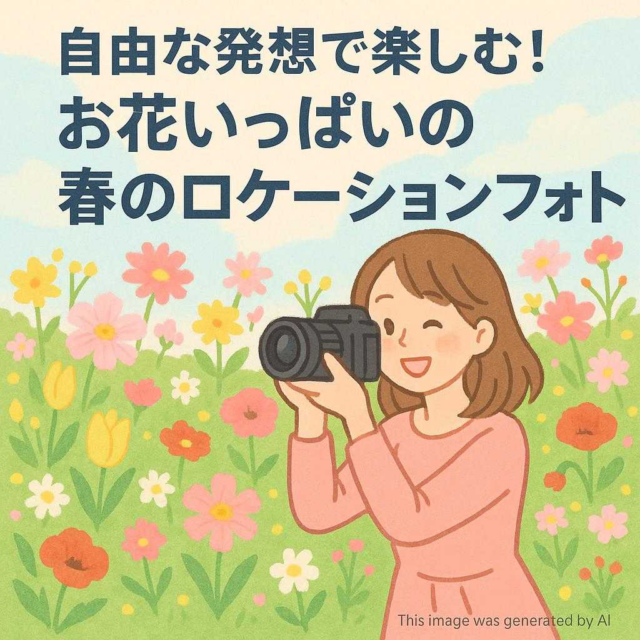 自由な発想で楽しむ！お花いっぱいの春のロケーションフォト提案