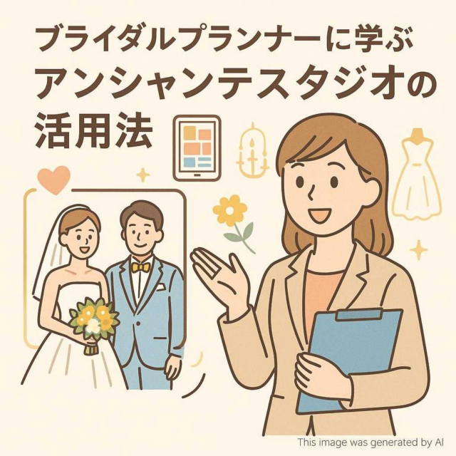ブライダルプランナーに学ぶアンシャンテスタジオの活用法