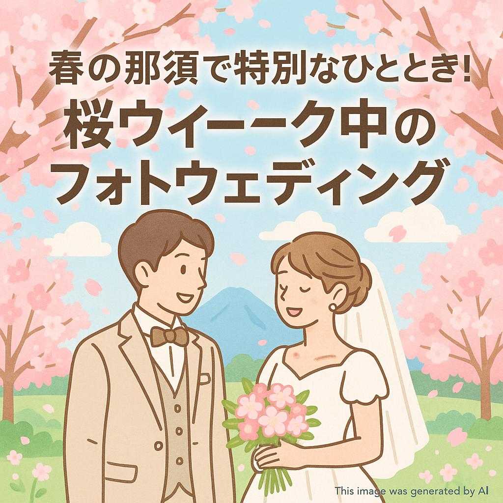 春の那須で特別なひととき!桜ウィーク中のフォトウェディング