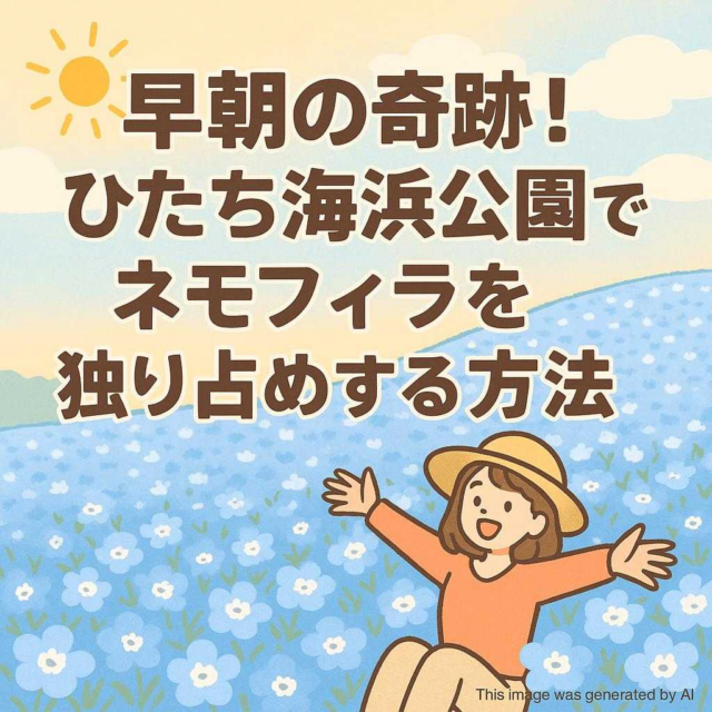 早朝の奇跡！ひたち海浜公園でネモフィラを独り占めする方法