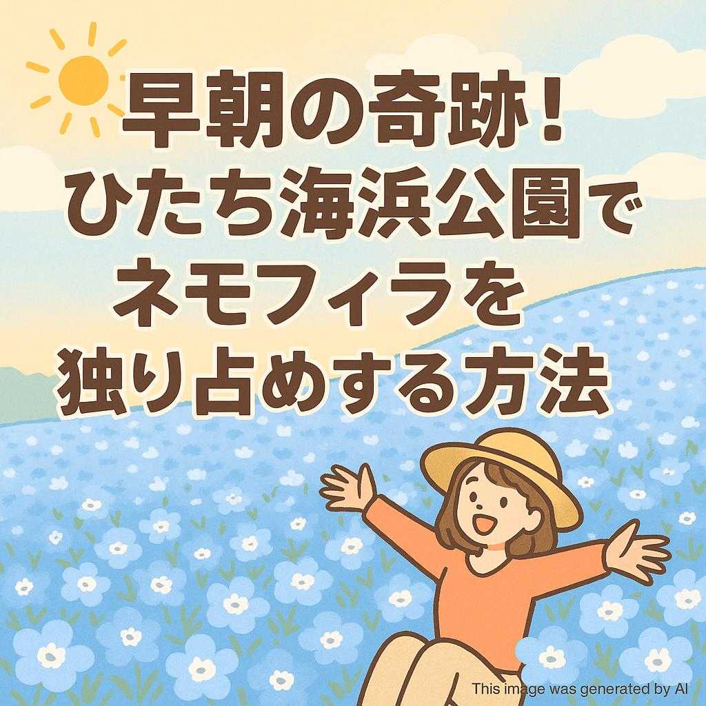 早朝の奇跡！ひたち海浜公園でネモフィラを独り占めする方法