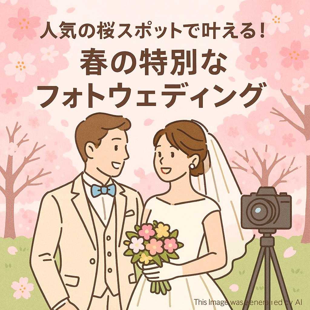 人気の桜スポットで叶える!春の特別なフォトウェディング