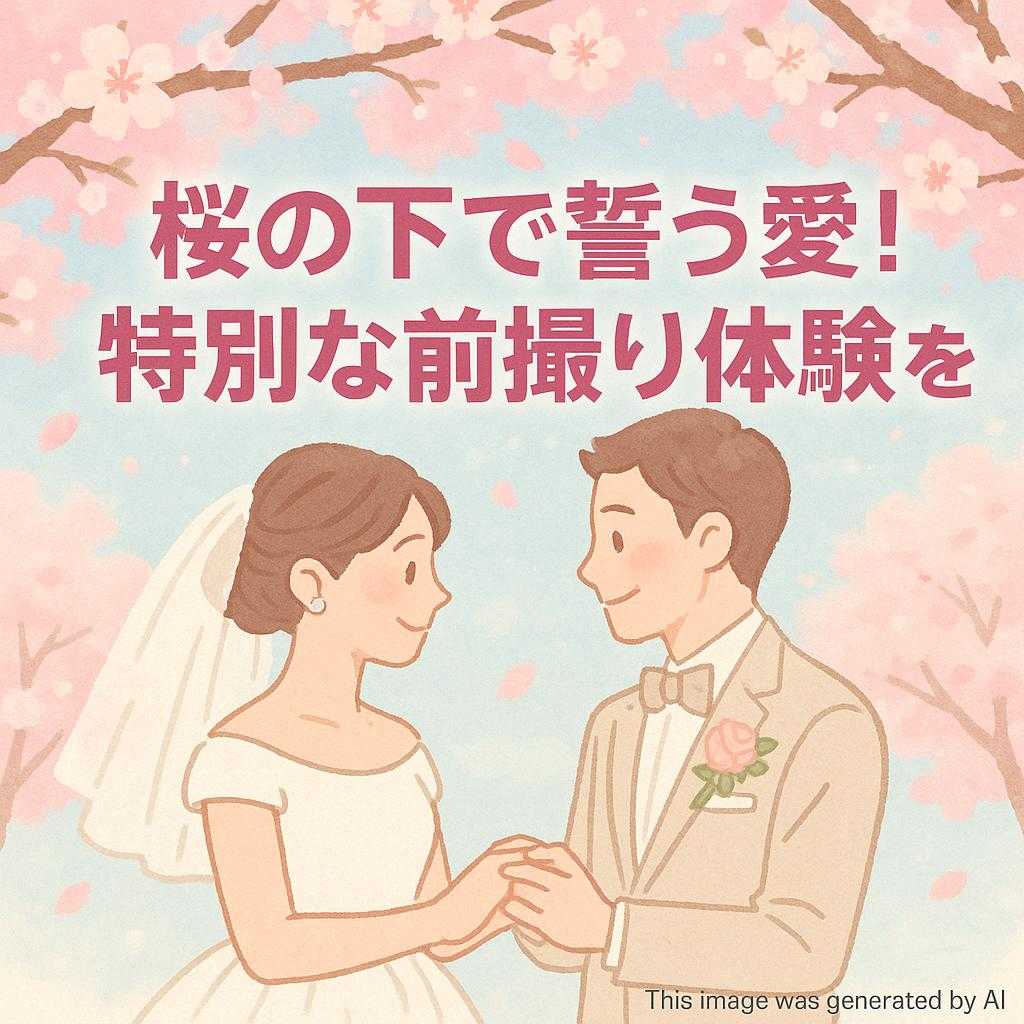 桜の下で誓う愛!特別な前撮り体験を