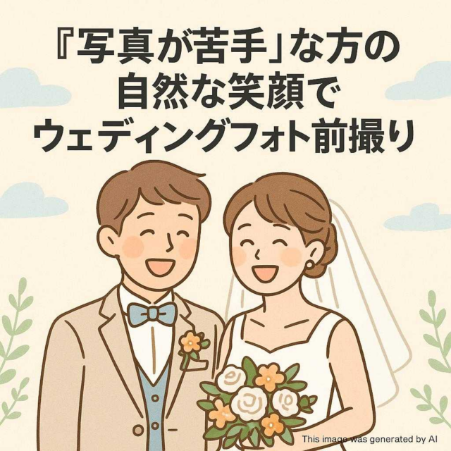 『写真が苦手』な方の自然な笑顔でウェディングフォト前撮り