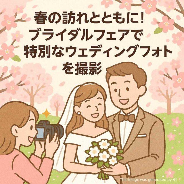 春の訪れとともに！ブライダルフェアで特別なウェディングフォトを撮影