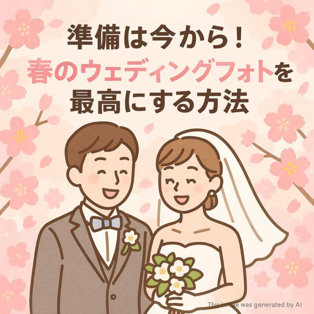 準備は今から！春のウェディングフォトを最高にする方法