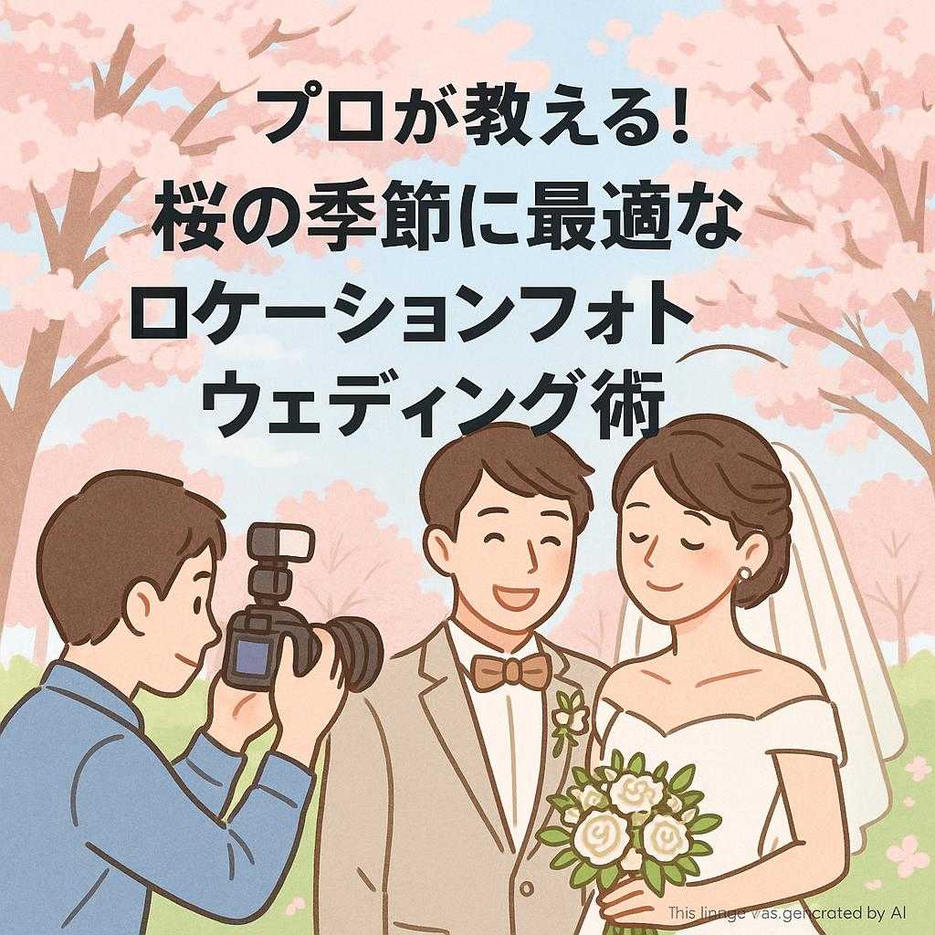 プロが教える!桜の季節に最適なロケーションフォトウェディング術