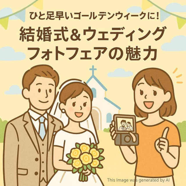 ひと足早いゴールデンウィークに！結婚式＆ウェディングフォトフェアの魅力