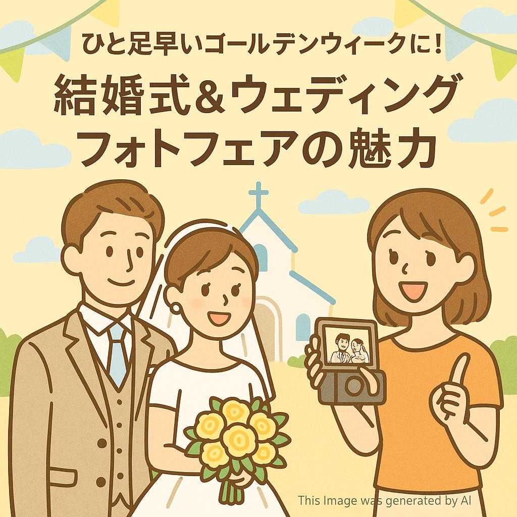 ひと足早いゴールデンウィークに！結婚式＆ウェディングフォトフェアの魅力