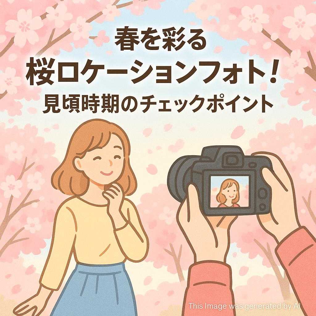 春を彩る桜ロケーションフォト！見頃時期のチェックポイント