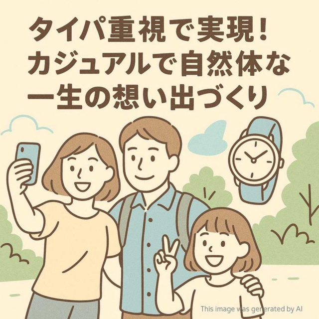 タイパ重視で実現！カジュアルで自然体な一生の想い出づくり