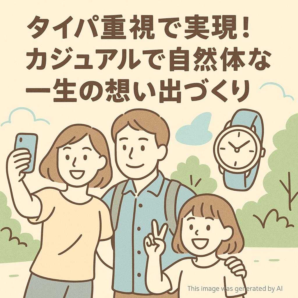 タイパ重視で実現！カジュアルで自然体な一生の想い出づくり