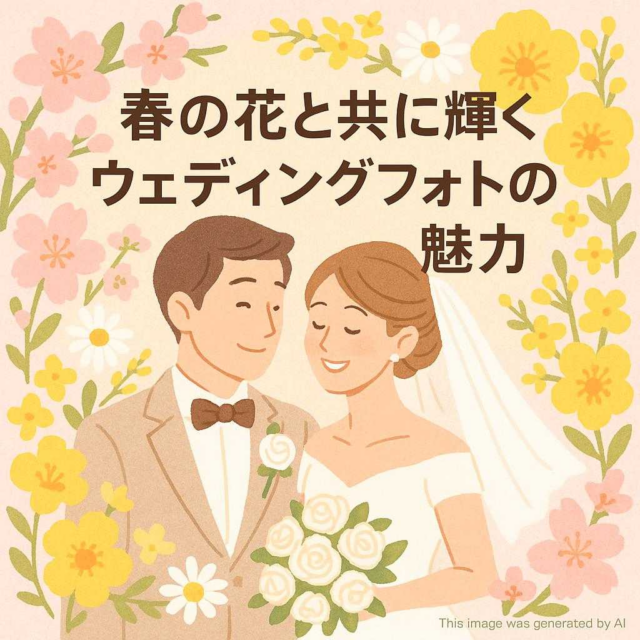 春の花と共に輝くウェディングフォトの魅力