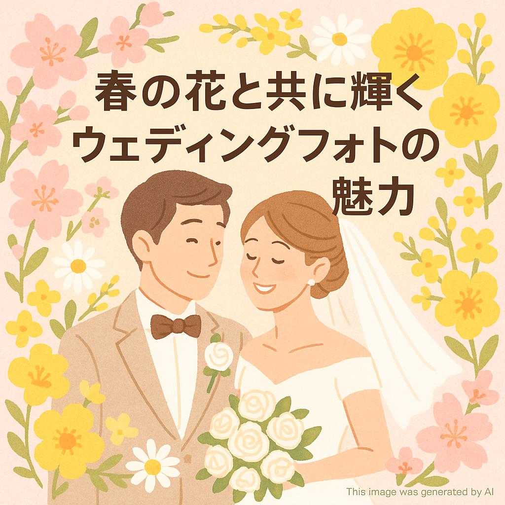 春の花と共に輝くウェディングフォトの魅力