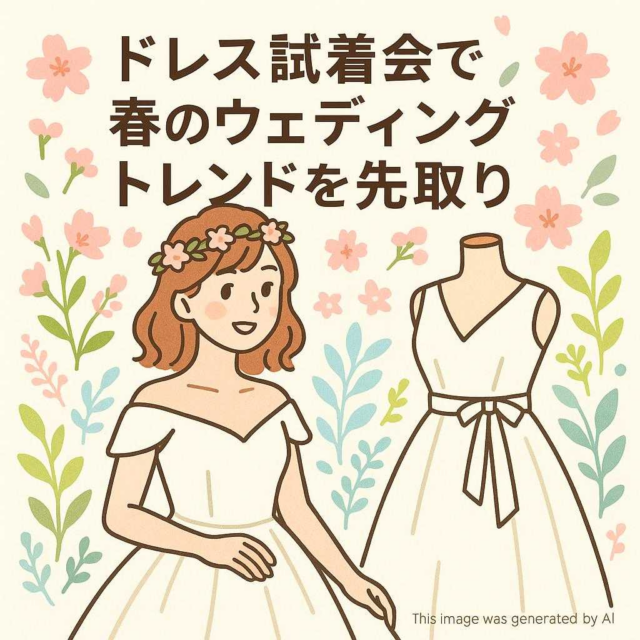 ドレス試着会で春のウェディングトレンドを先取り
