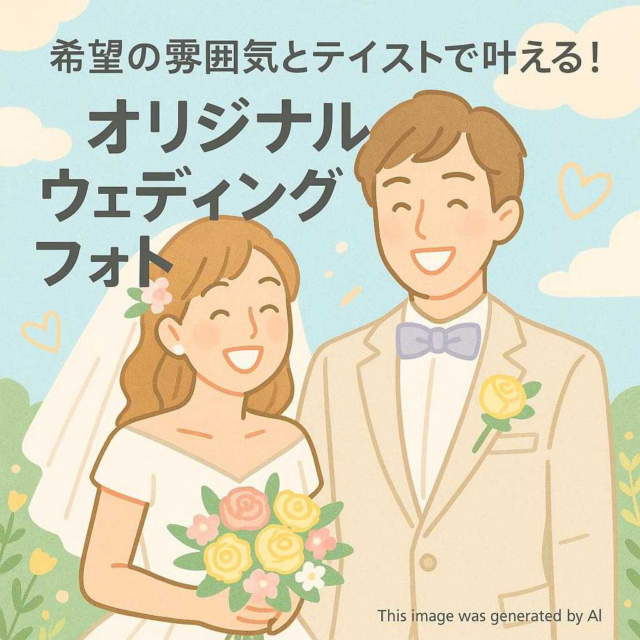 希望の雰囲気とテイストで叶える！オリジナルウェディングフォト