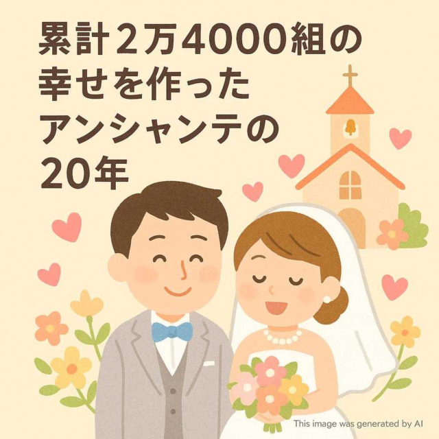 累計2万4000組の幸せを作ったアンシャンテの20年
