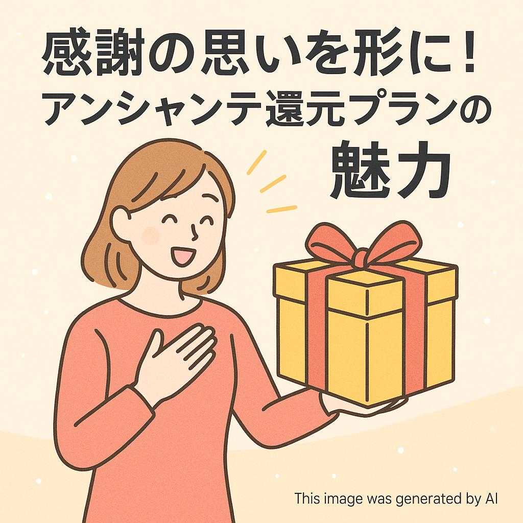 感謝の思いを形に！アンシャンテ還元プランの魅力