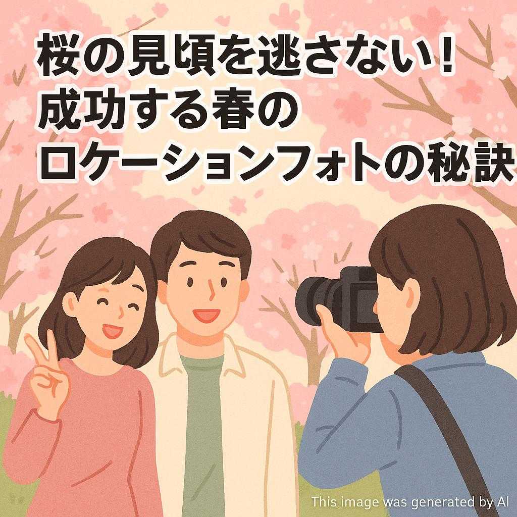 桜の見頃を逃さない！成功する春のロケーションフォトの秘訣