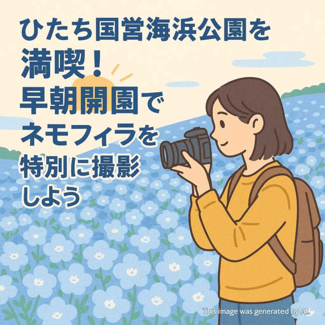 ひたち国営海浜公園を満喫！早朝開園でネモフィラを特別に撮影しよう