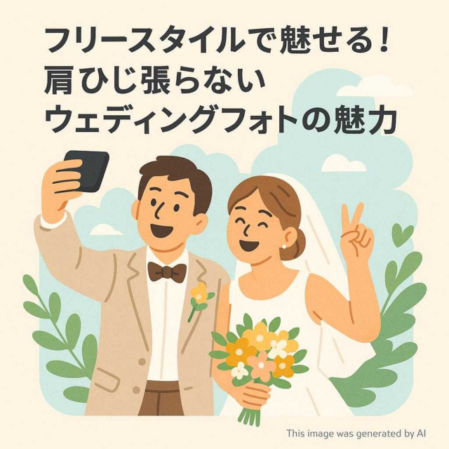 フリースタイルで魅せる！肩ひじ張らないウェディングフォトの魅力