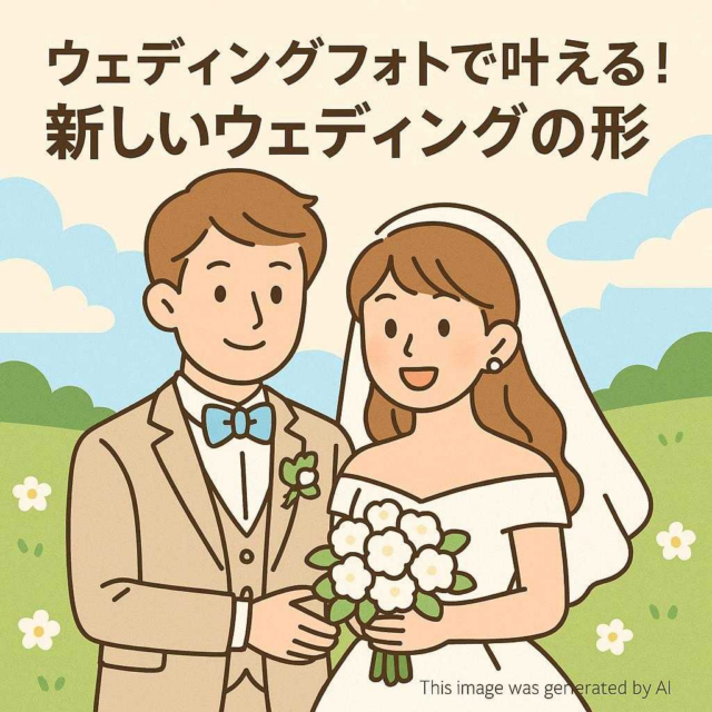 ウェディングフォトで叶える！新しいウェディングの形