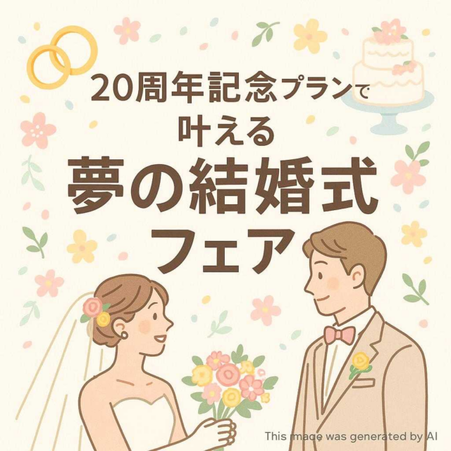 20周年記念プランで叶える夢の結婚式フェア
