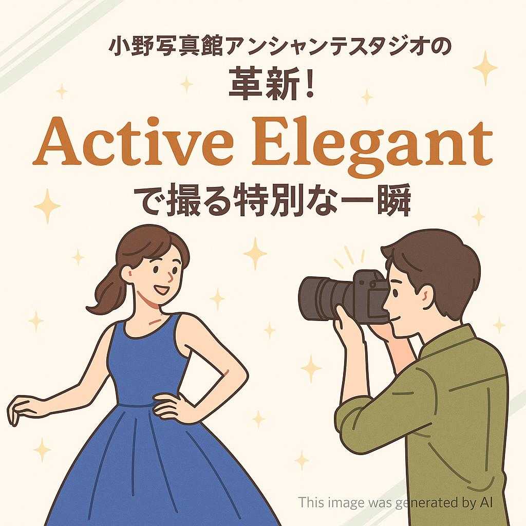 小野写真館アンシャンテスタジオの革新！Active Elegantで撮る特別な一瞬