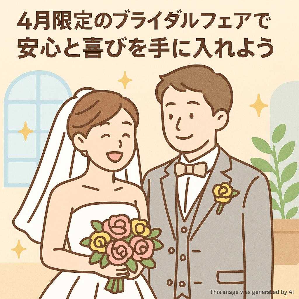 4月限定のブライダルフェアで安心と喜びを手に入れよう