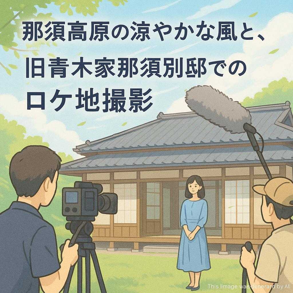 那須高原の涼やかな風と共に、旧青木家那須別邸でのロケ地撮影
