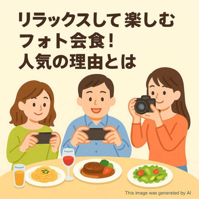 リラックスして楽しむフォト会食！人気の理由とは