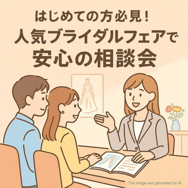 はじめての方必見！人気ブライダルフェアで安心の相談会