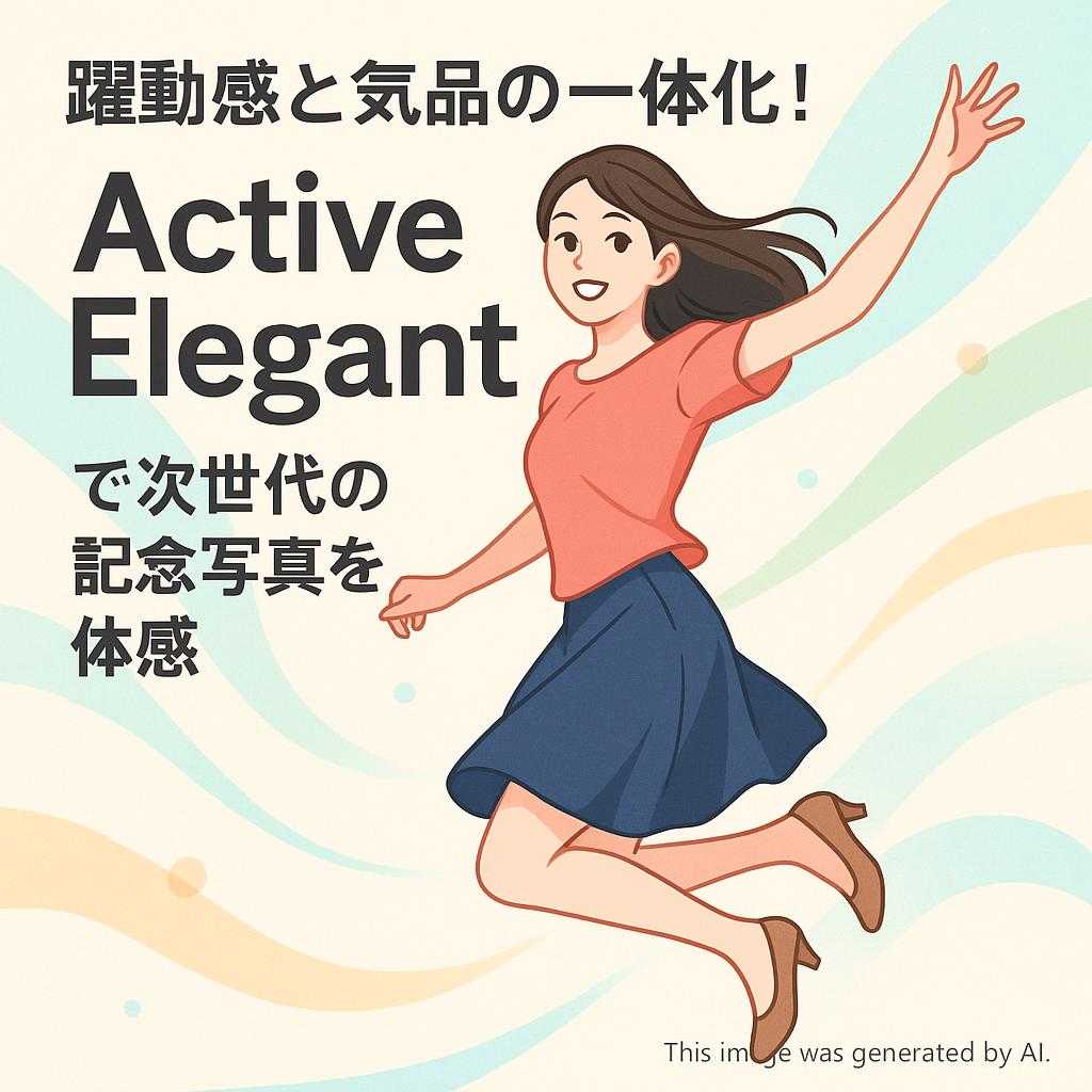 躍動感と気品の一体化！Active Elegantで次世代の記念写真を体感