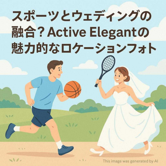 スポーツとウェディングの融合？Active Elegantの魅力的なロケーションフォト