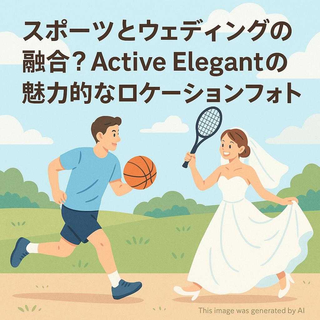スポーツとウェディングの融合?Active Elegantの魅力的なロケーションフォト
